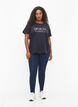 T-shirt från FLASH med tryck, Navy Bl Rose Gold, Model image number 2