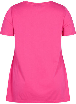 A-linjeformad t-shirt i bomull, Beetroot Pur SUMMER, Packshot image number 1