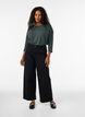 Jerseyblus med 3/4-&auml;rm, Gr&ouml;n, Model image number 1