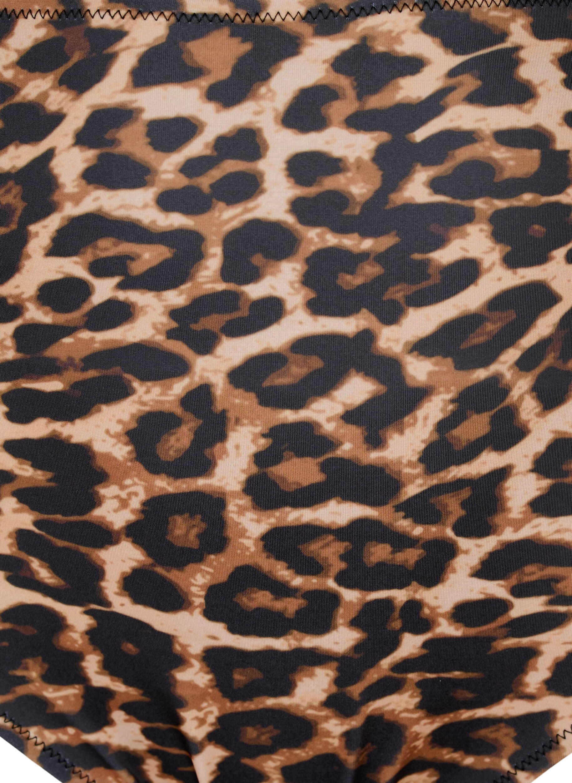 Zizzi H&ouml;g bikinitrosa med leopardtryck, Leopard Print, Packshot image number 2