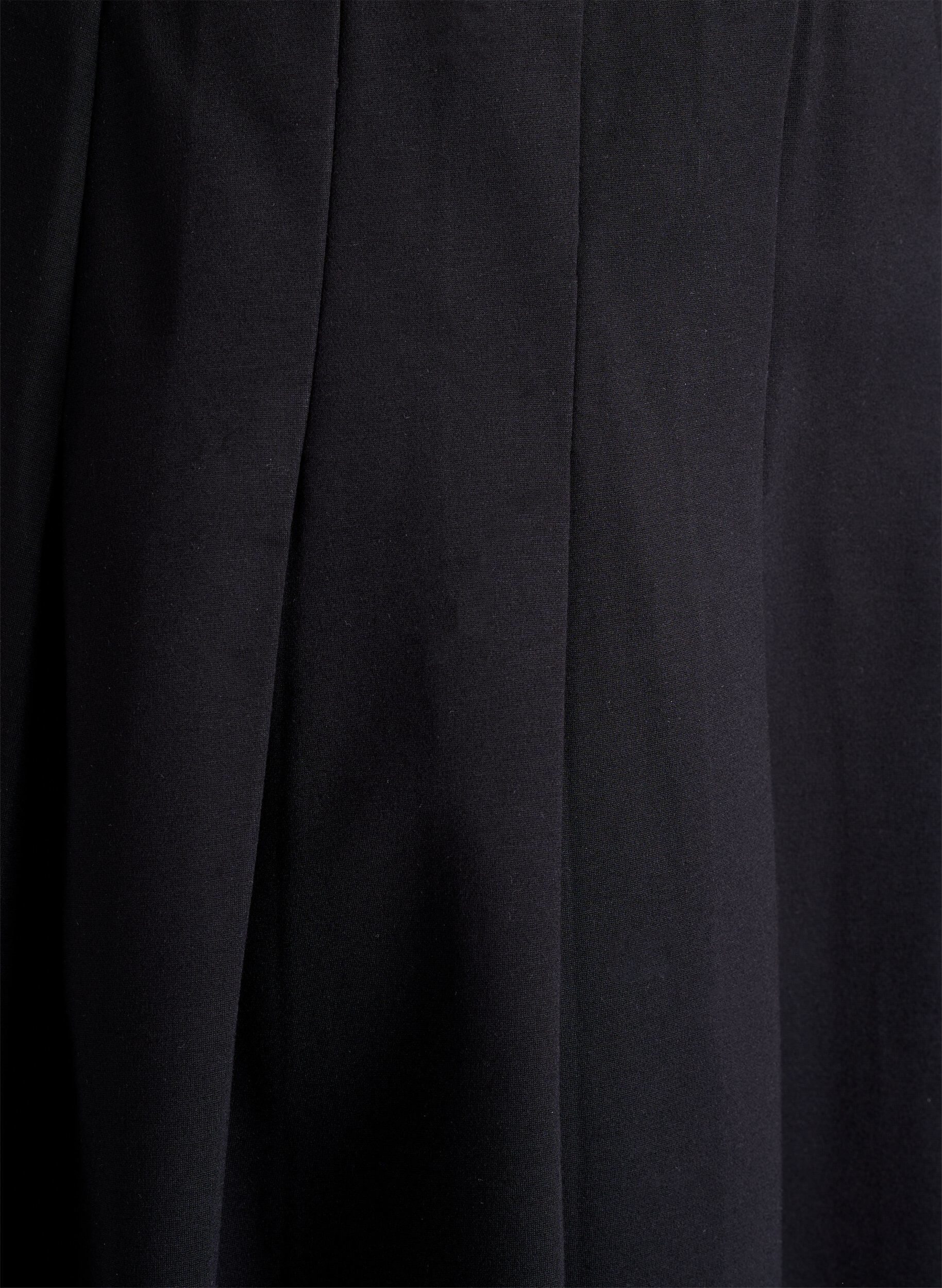 Zizzi Kort plisserad kjol med res&aring;r i midjan, Svart, Packshot image number 2