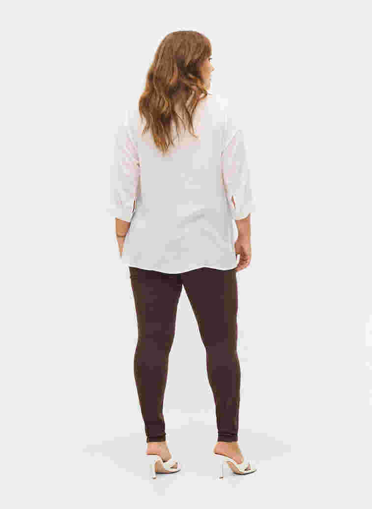 Super slim Amy jeans med hög midja, Molé, Model image number 1