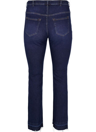 Ellen bootcut jeans med hög midja, Dark blue, Packshot image number 1