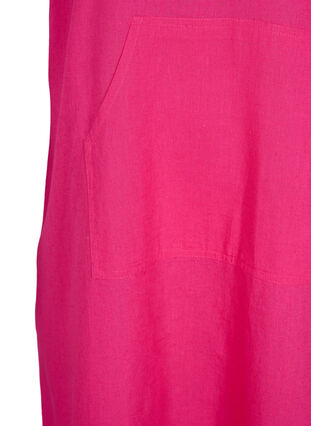 Kortärmad klänning med huva, Beetroot Purple, Packshot image number 3