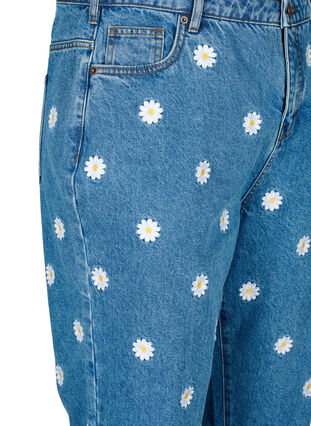 Gemma-jeans med hög midja och prästkragar, L.B. Flower, Packshot image number 2