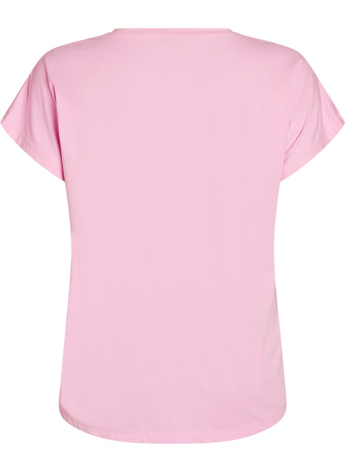 Enf&auml;rgad tr&auml;nings-T-shirt, Rosa, Packshot image number 1