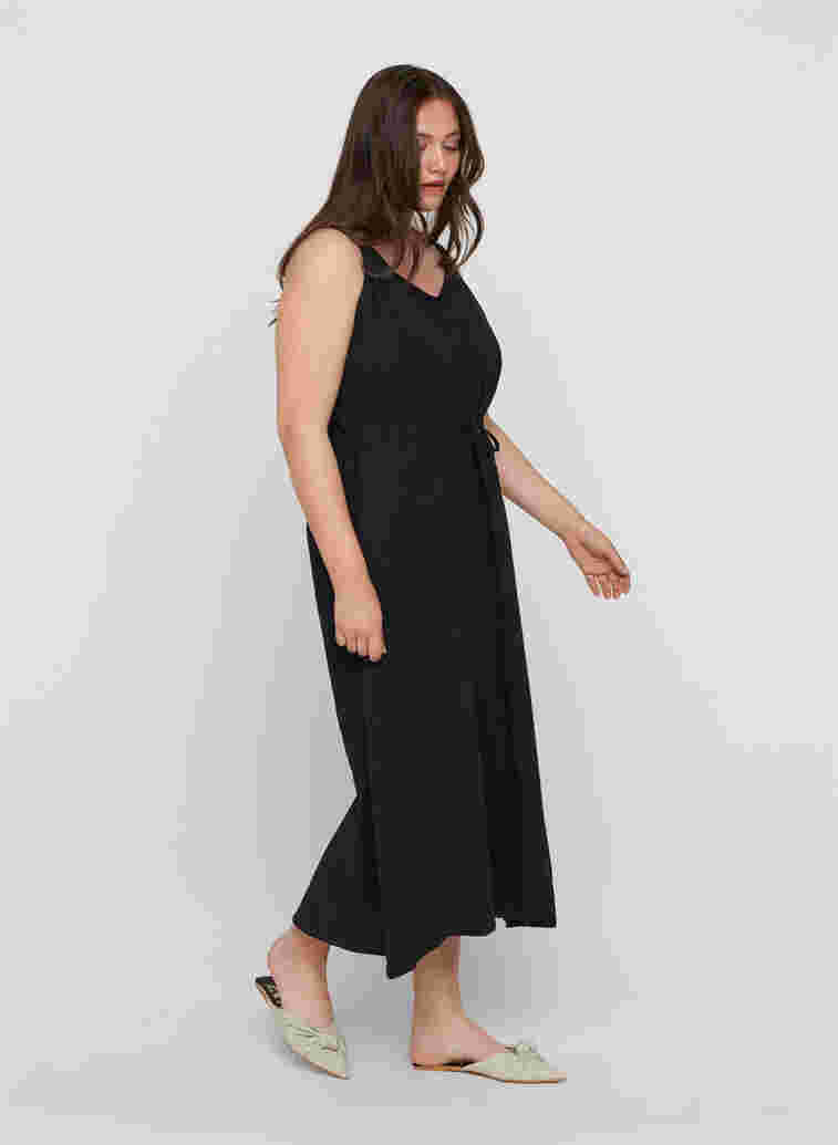 Maxiklänning med smock, Black, Model
