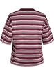 Boxig t-shirt med randigt m&ouml;nster, R&ouml;d, Packshot image number 1