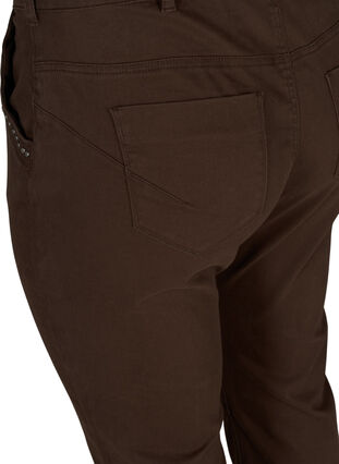 Jeansknickers med nitar, Dark Brown, Packshot image number 3