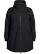 L&auml;tt vadderad parkas med huva, Svart, Packshot image number 0
