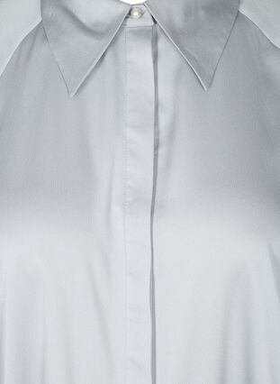 Skjorta med ballongärmar och krage, Light Grey, Packshot image number 2