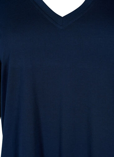 T.shirt med ärmar i spets, Navy Blazer, Packshot image number 2