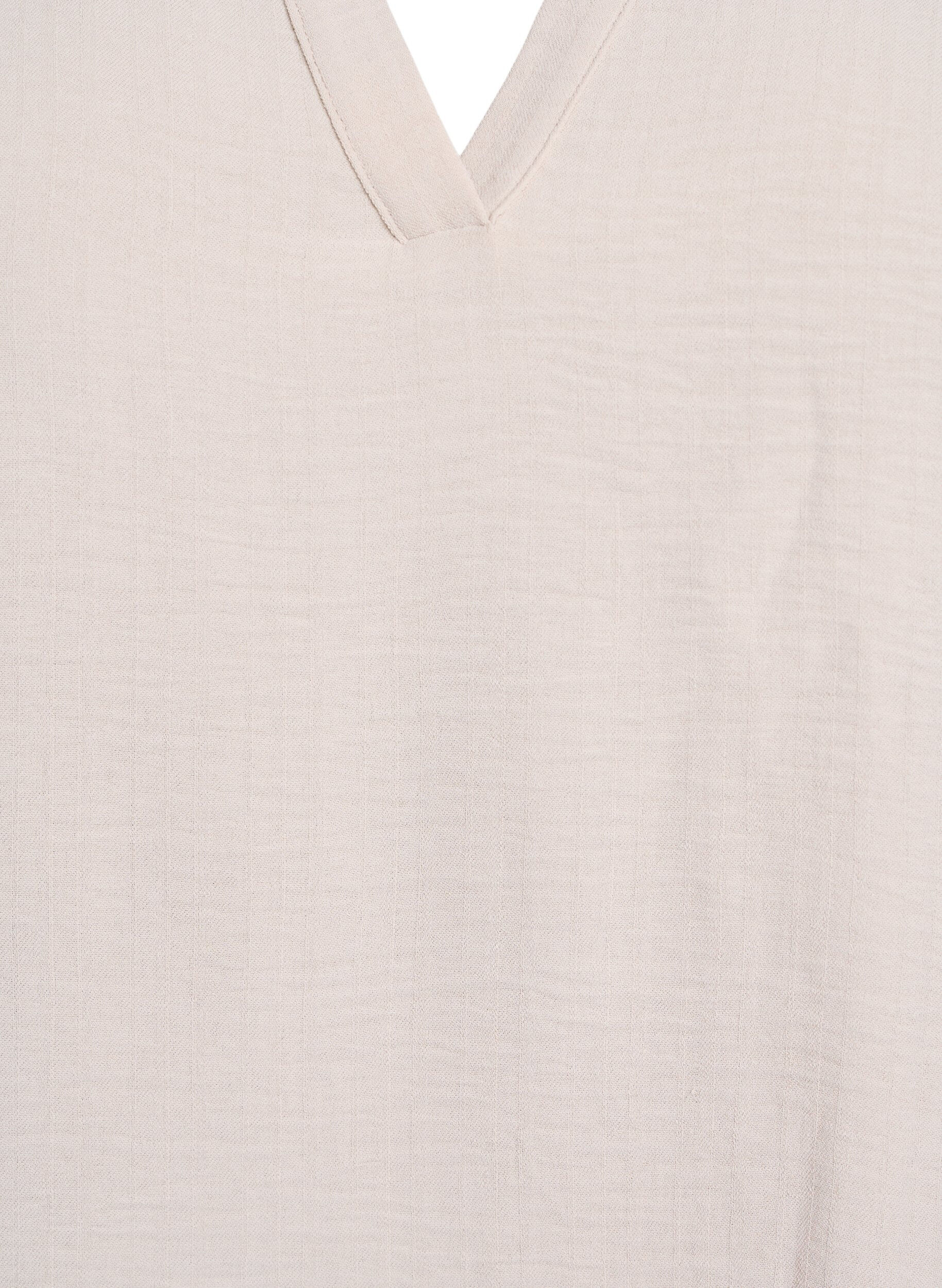 ZizziL&ouml;s blus med korta &auml;rmar, Beige, Packshot image number 2