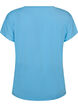 Tr&auml;nings t-shirt med v-ringning och l&ouml;s passform, Bl&aring;, Packshot image number 1