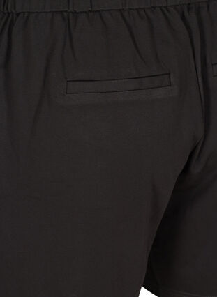 Enfärgade shorts med fickor, Black, Packshot image number 3