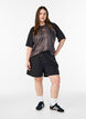Tr&auml;nings-t-shirt med leopardm&ouml;nster och raglan&auml;rm, Brun, Model image number 1