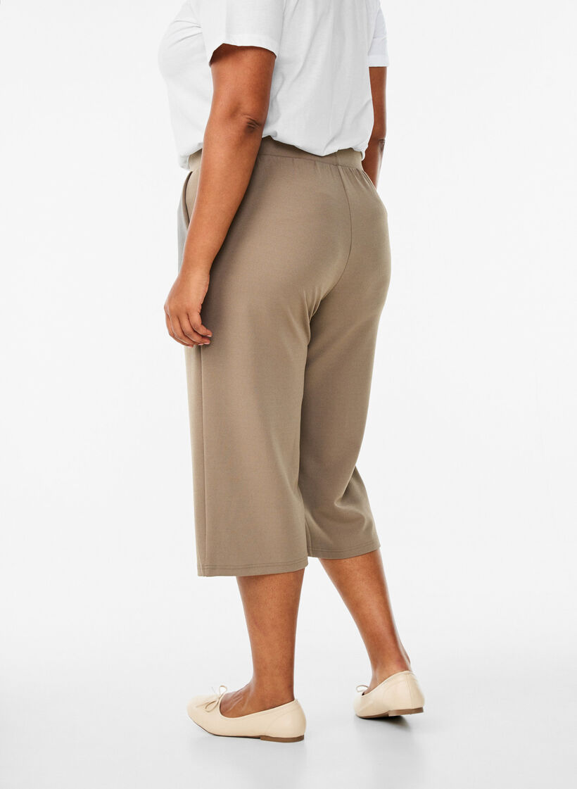 FLASH - H&ouml;gmidjade knickers med l&ouml;s passform, Brun, Model image number 1