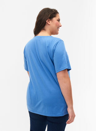 FLASH - V-ringad T-shirt, Ultramarine, Model image number 1