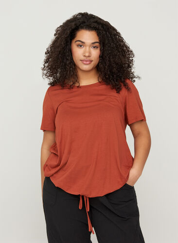 Kortärmad t-shirt med justerbar midja, Arabian Spice, Model image number 0