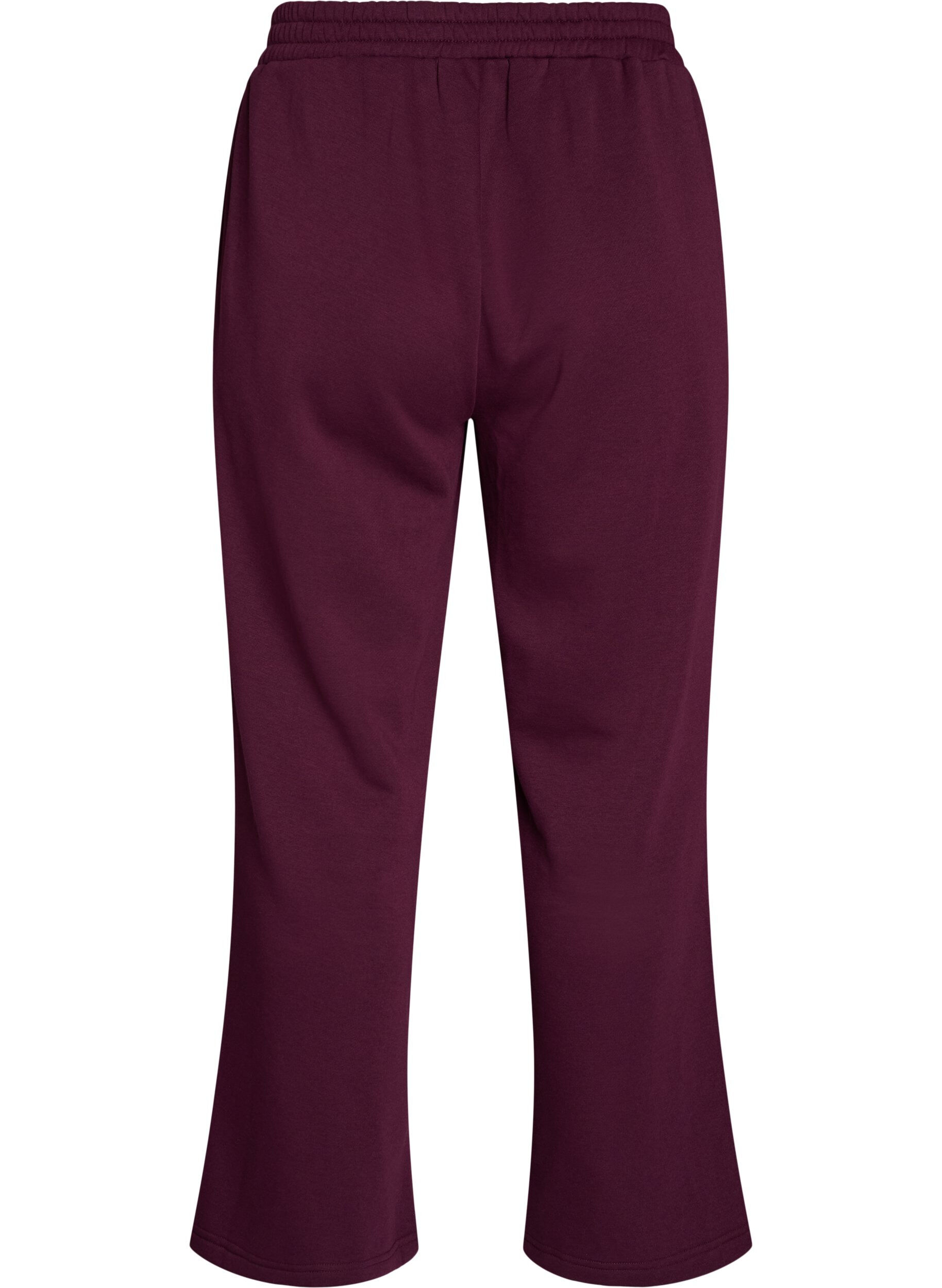 ZizziSweatpants med h&ouml;g midja och vida ben, Lila, Packshot image number 1