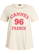 T-shirt med tryck, Vanilla, Packshot image number 0