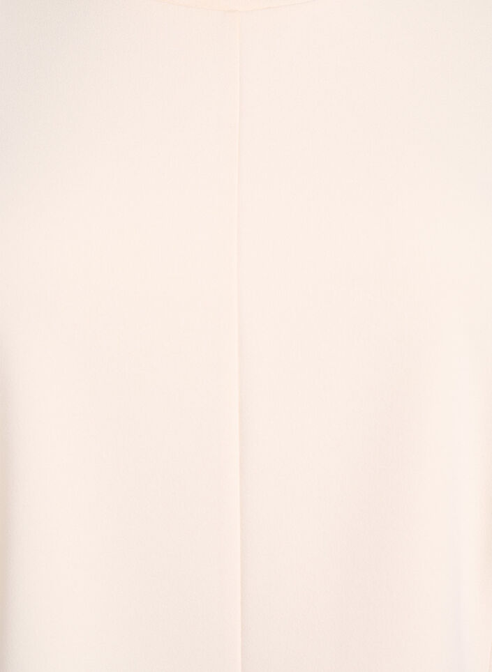Kortärmad blus med formande insnitt, Beige, Packshot image number 2