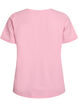 Enf&auml;rgad bas-t-shirt i bomull, Rosa, Packshot image number 1