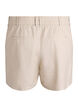 Bermudashorts med h&ouml;g midja i linne och viskos, Beige, Packshot image number 1