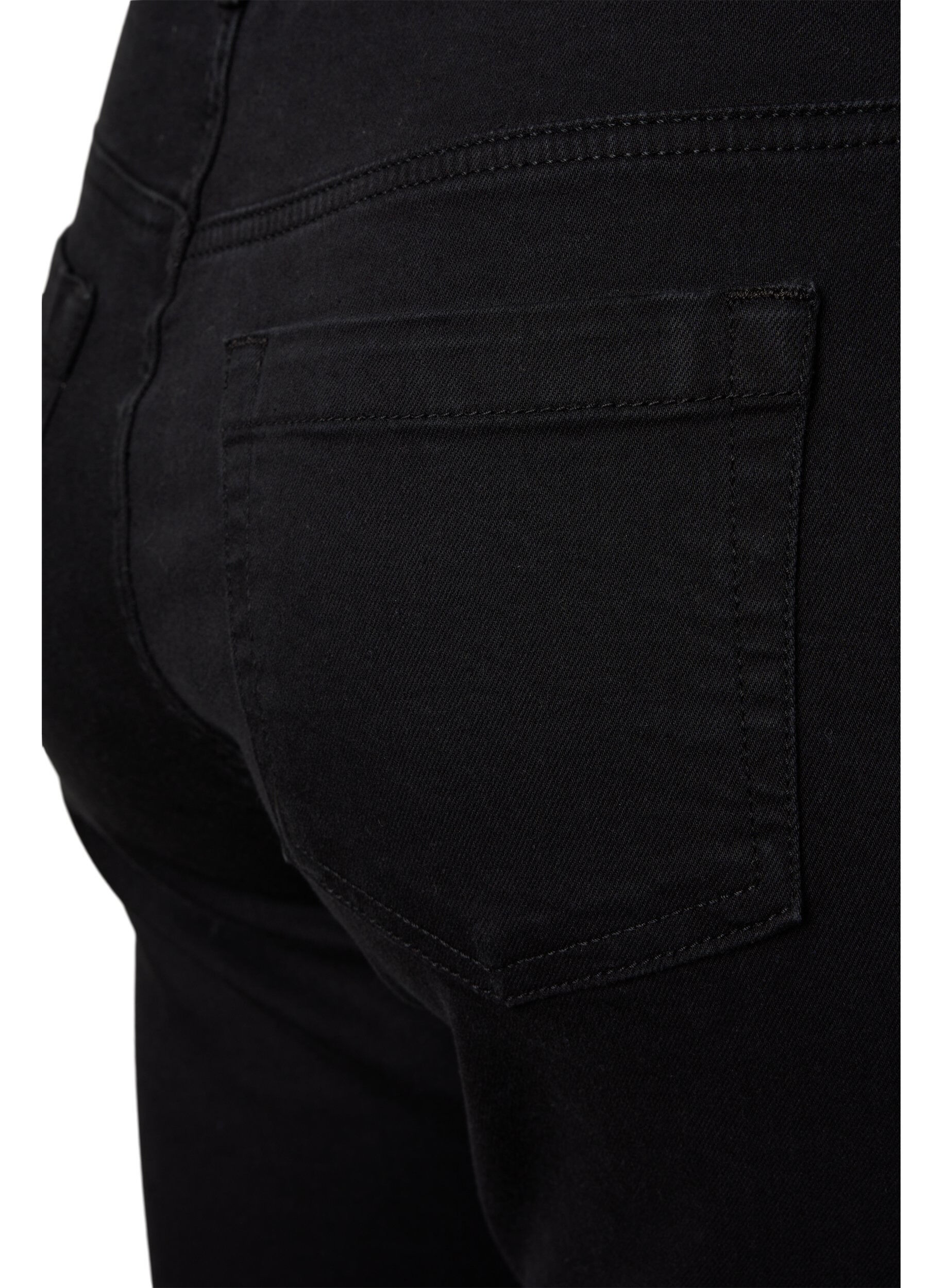 ZizziEllen bootcut-jeans med h&ouml;g midja, Svart, Packshot image number 3