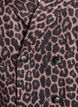 Dubbelknäppt kavaj med leopardmönster, Brun, Packshot image number 2