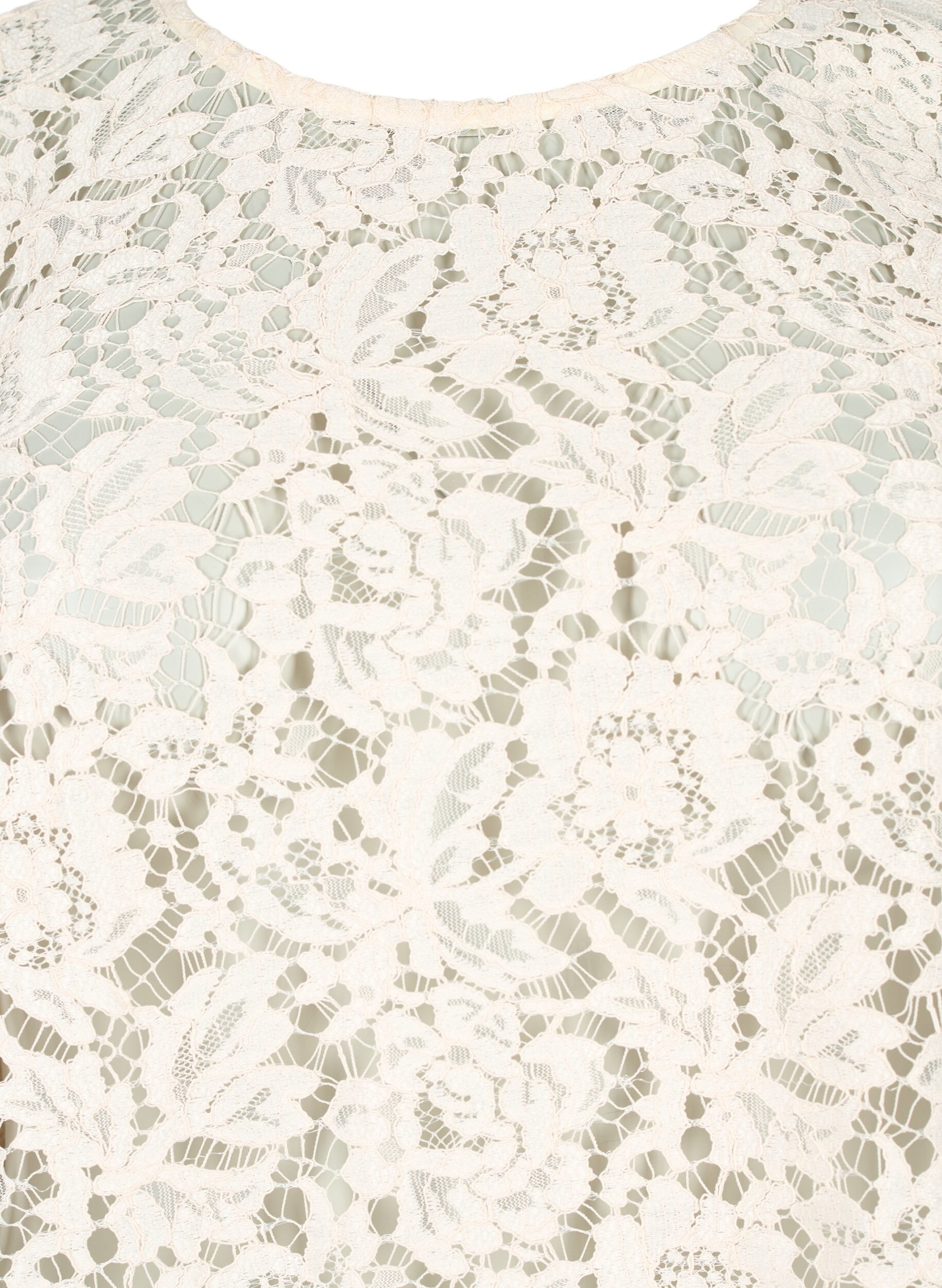 Zizzi FLASH &ndash; L&aring;ng&auml;rmad spetsblus, Birch, Packshot image number 2