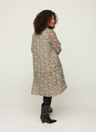 Långärmad klänning med paisley-mönster, AOP: PAISLEY, Model image number 1