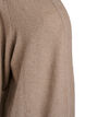 Ribbstickad kofta med fickor, Beige, Packshot image number 2