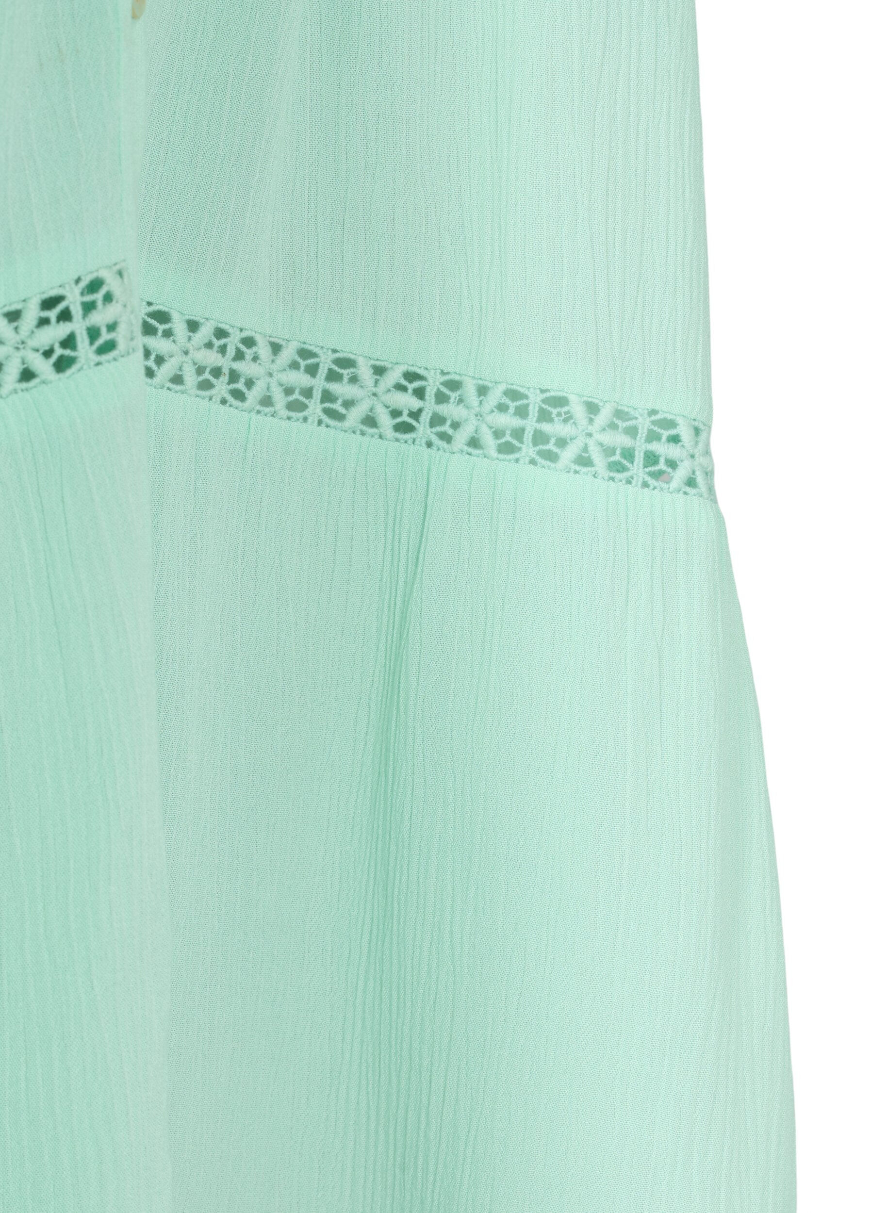 Zizzi Strandtunika med off-shoulder, Brook Green, Packshot image number 3