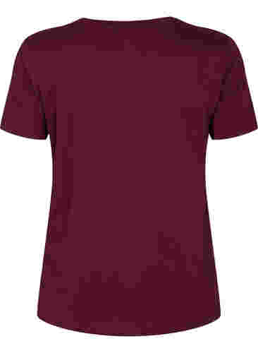  T-shirt till träning med print, Fig w. flower logo, Packshot image number 1