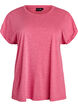 L&ouml;s tr&auml;ningst-shirt med korta &auml;rmar, Rosa, Packshot image number 0
