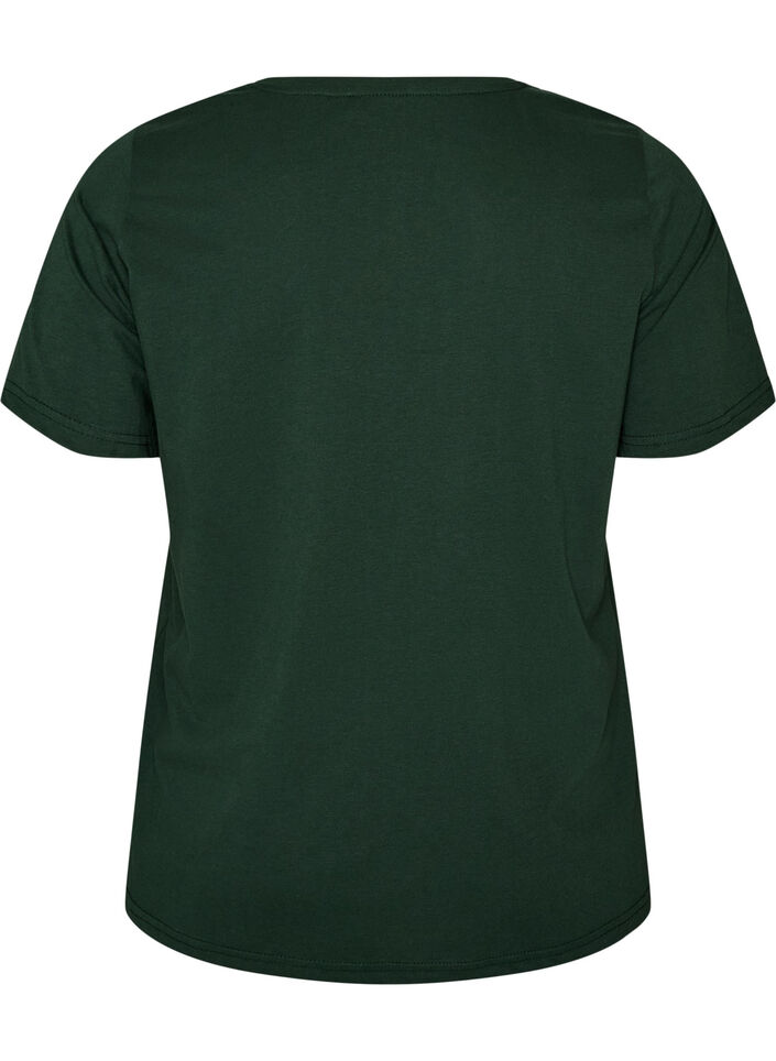 T-shirt med tryck, Gr&ouml;n, Packshot image number 1