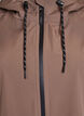 Regnjacka med fickor och huva, Brun, Packshot image number 2