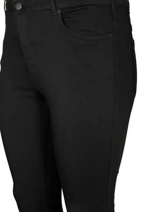 Stay black Amy-jeans med hög midja, Black, Packshot image number 2