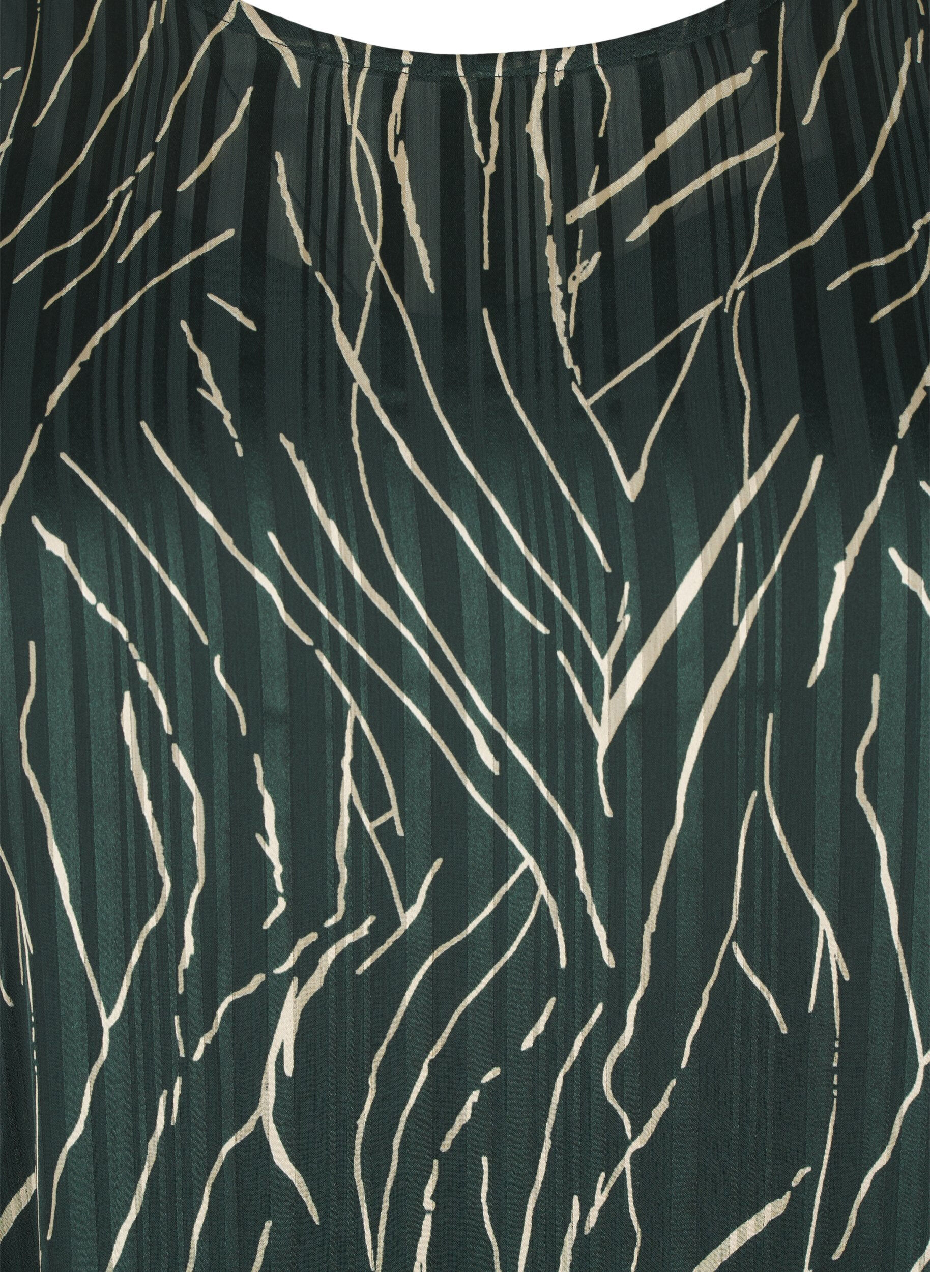 Zizzi Kort, m&ouml;nstrad kl&auml;nning med rund halsringning, Scarab Safari AOP, Packshot image number 2