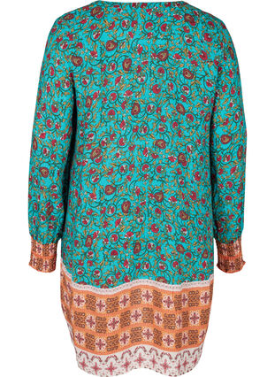 Viskosskjorta med mönster och v-ringning, Indian Paisley AOP, Packshot image number 1
