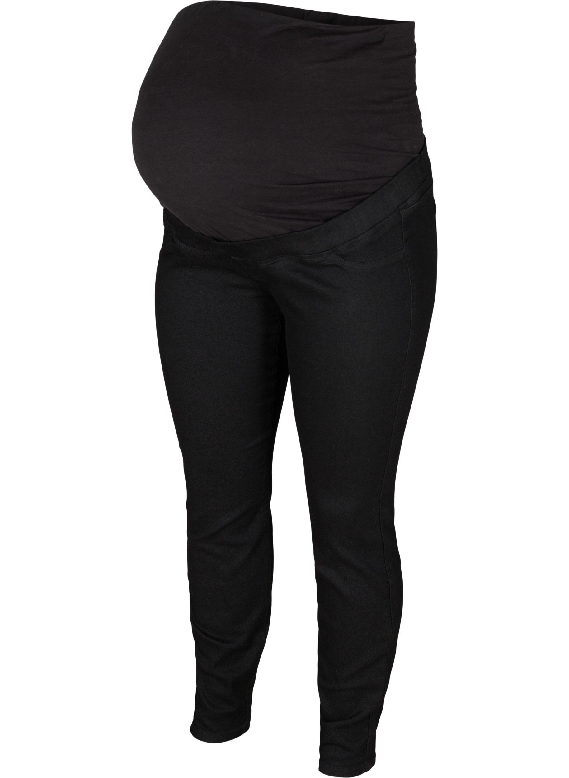 Zizzi Gravidjeggings med bakfickor, Black, Packshot image number 0