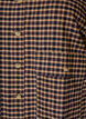 Rutig blus med br&ouml;stfickor, Brun, Packshot image number 2