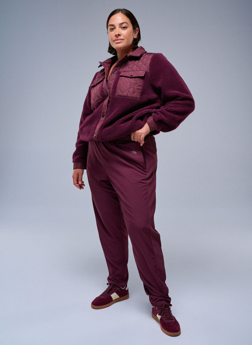 L&auml;ttviktstr&auml;ningsbyxor med fickor, R&ouml;d, Image image number 0