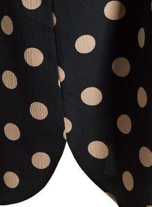 FLASH – Skjortklänning med tryck, Black Brown Dot, Model image number 3