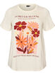 T-shirt i bomull med tryck, Vanilla, Packshot image number 0