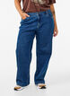 Jeans med vida ben och h&ouml;g midja, Bl&aring;, Model image number 2