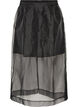 L&aring;ng kjol i organza-look, Svart, Packshot image number 0