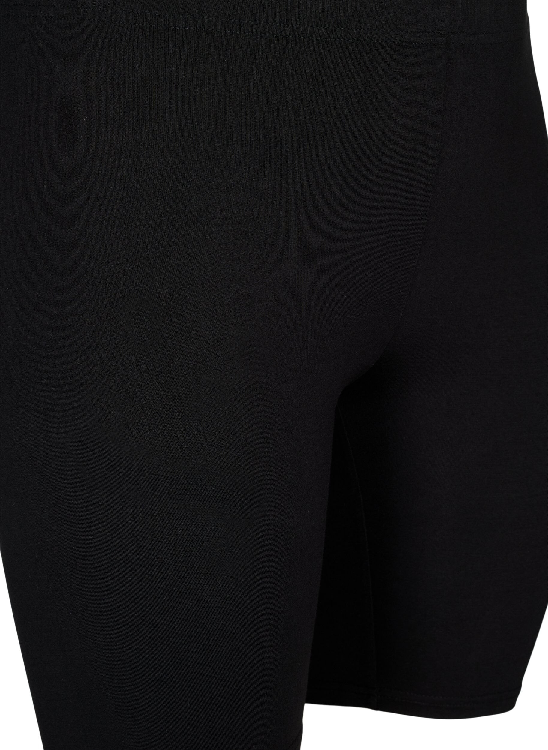 Zizzi2-pack cykelshorts i viskos, Svart, Packshot image number 2