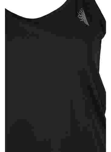 Enfärgad träningstopp, Black, Packshot image number 2
